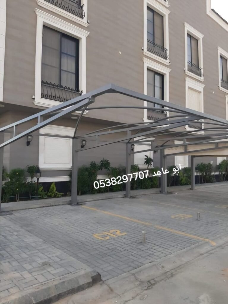 تركيب مظلات سيارات ومظلات حدائق قماش بي في سي وبولي إيثيلين في الرياض