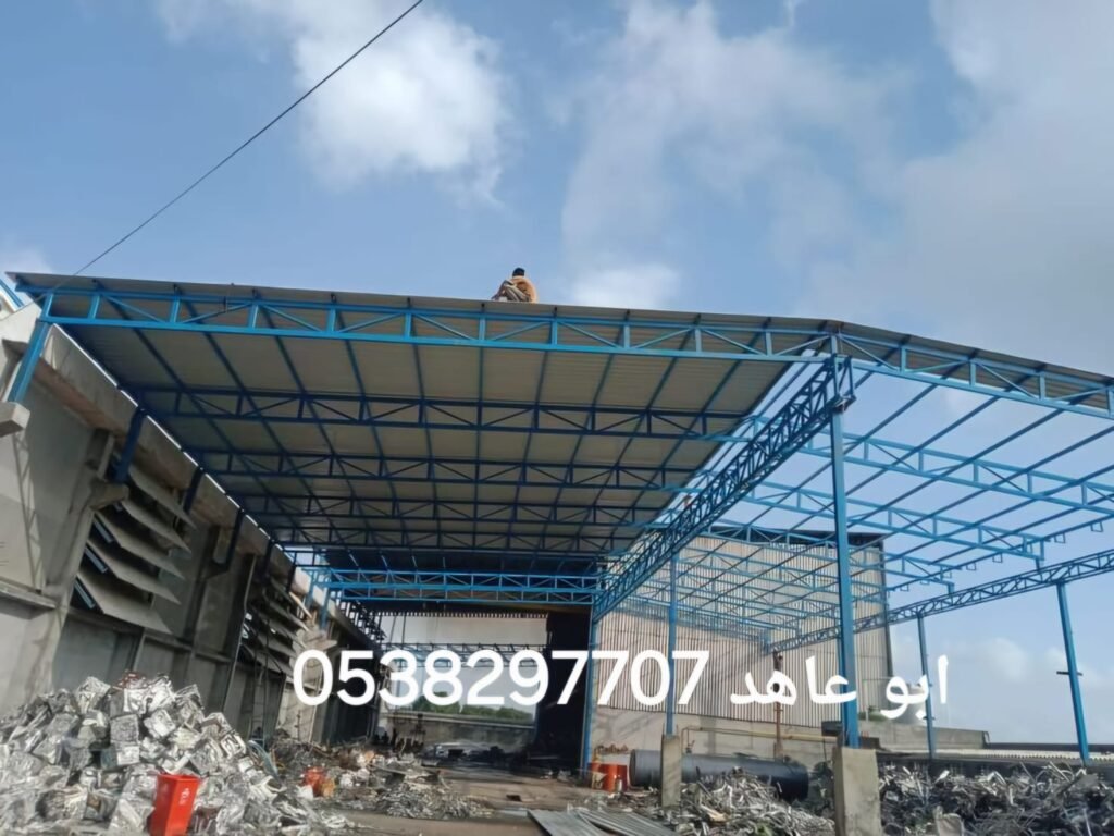 بناء وتصميم هناجر ومستودعات حديد احترافية في الرياض - مؤسسة العثمان 0538297707