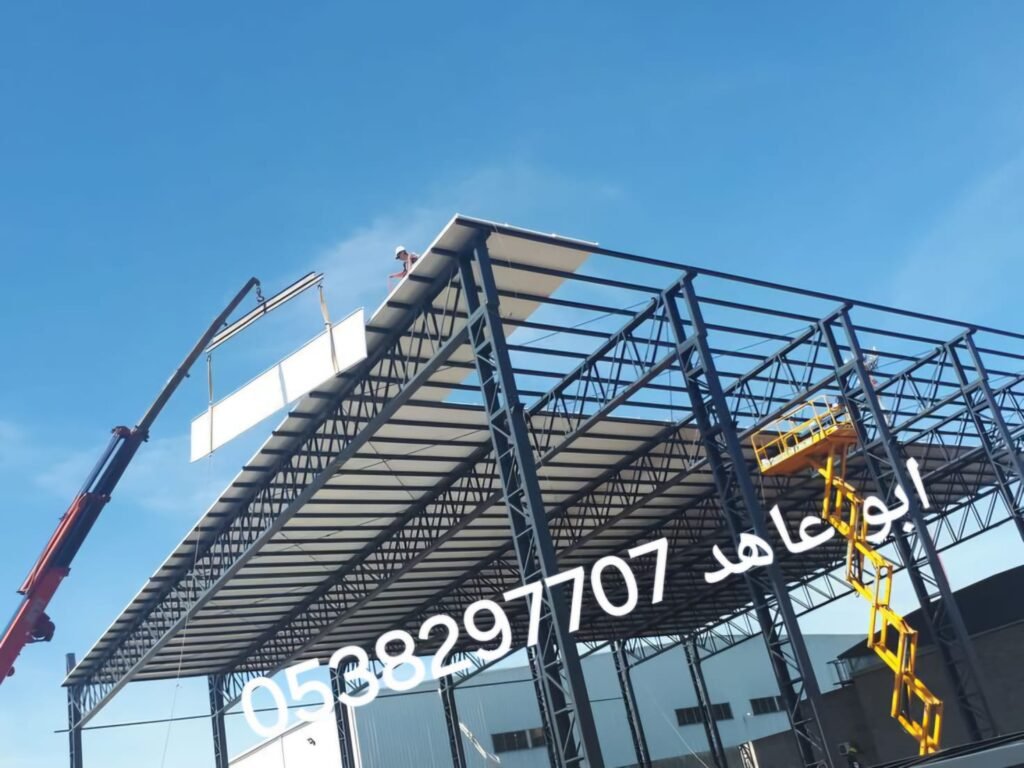 بناء وتصميم هناجر ومستودعات حديد احترافية في الرياض - مؤسسة العثمان